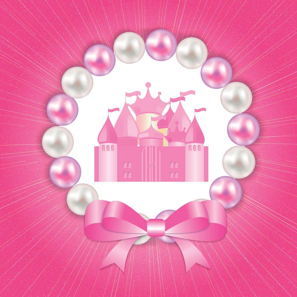 Little Princess Background Vector Illustration