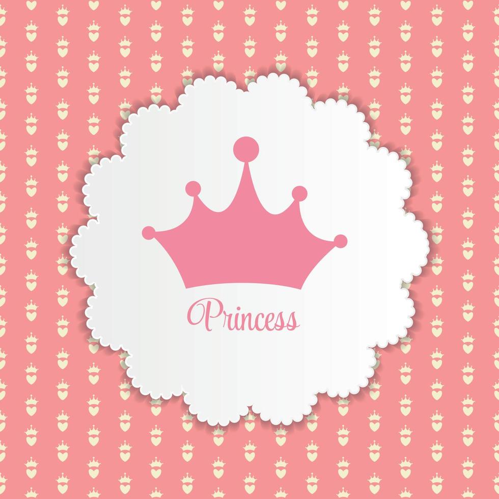 Princess Seamless Pattern Background Vector Illustration