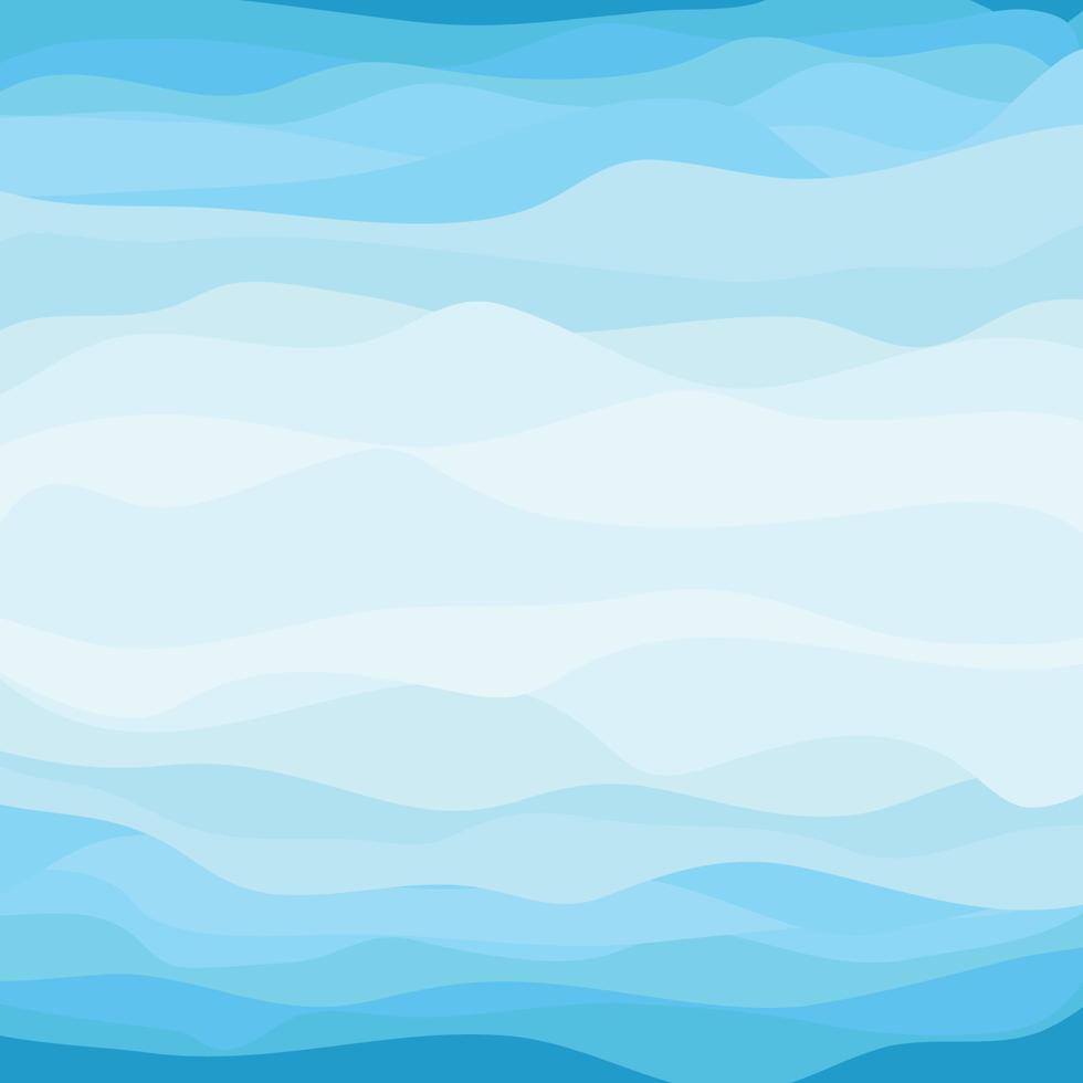 Abstract Blue Wave Background. Vector Illustration.