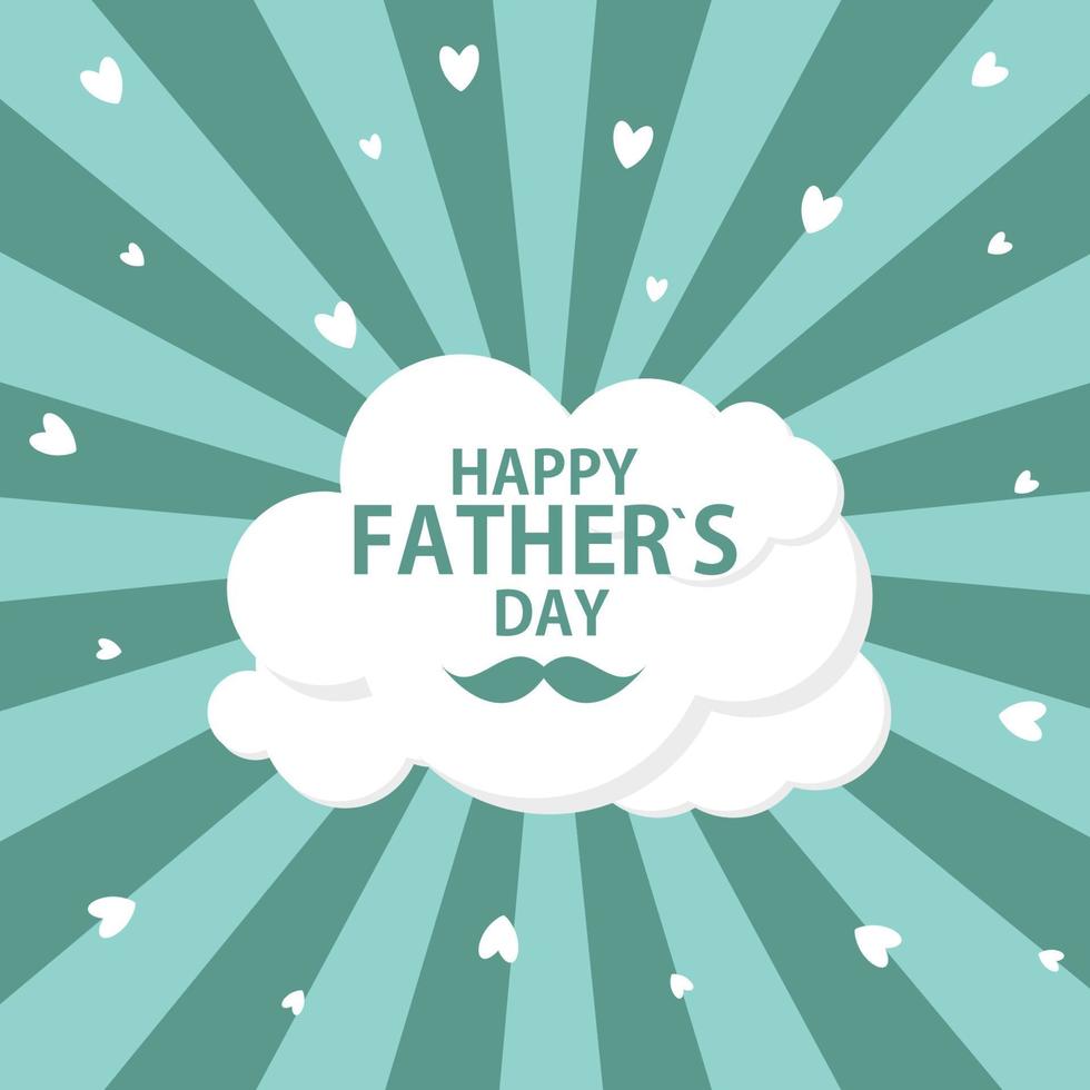 Happy Father Day Poster Card Background Vector Illustration