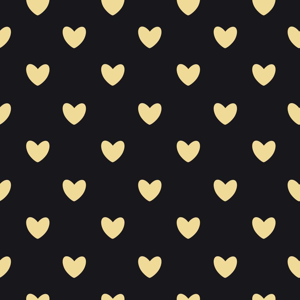 Happy Valentines Day Seamless Pattern Background with Heart. Vector Illustration