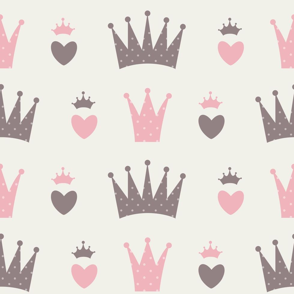 Princess Seamless Pattern Background vector