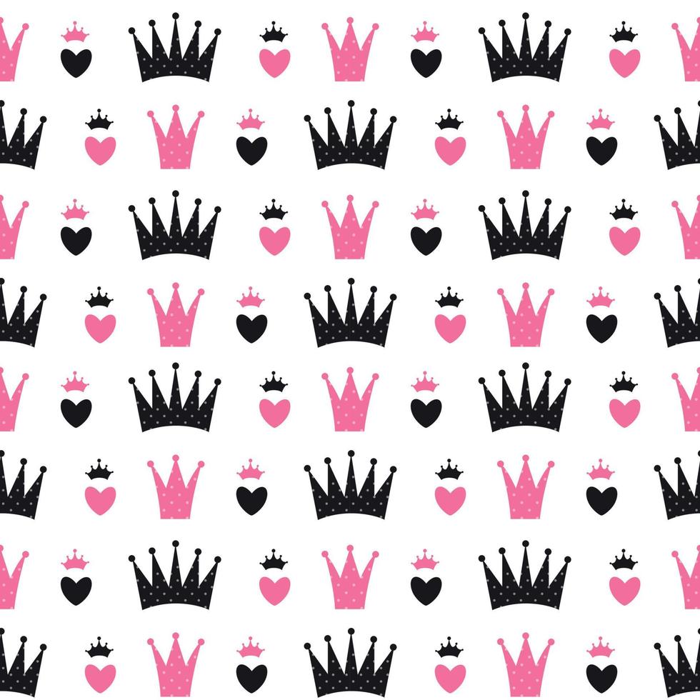 Princess Seamless Pattern Background vector