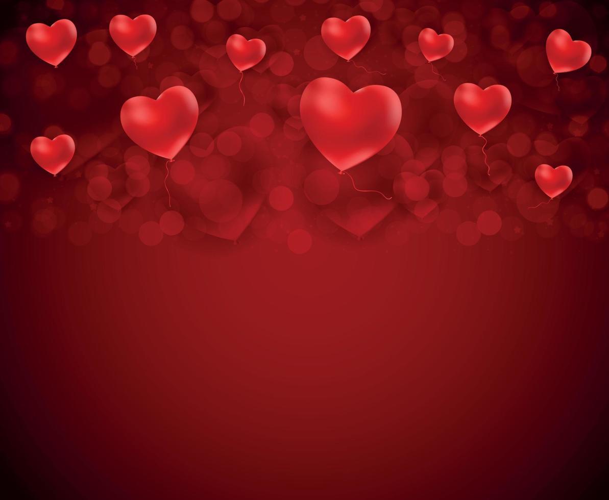 Valentine's Day Heart  Love and Feelings Background Design. Vector illustration