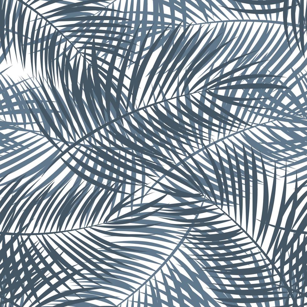 Palm Leaf Vector Seamless Pattern Background Illustration