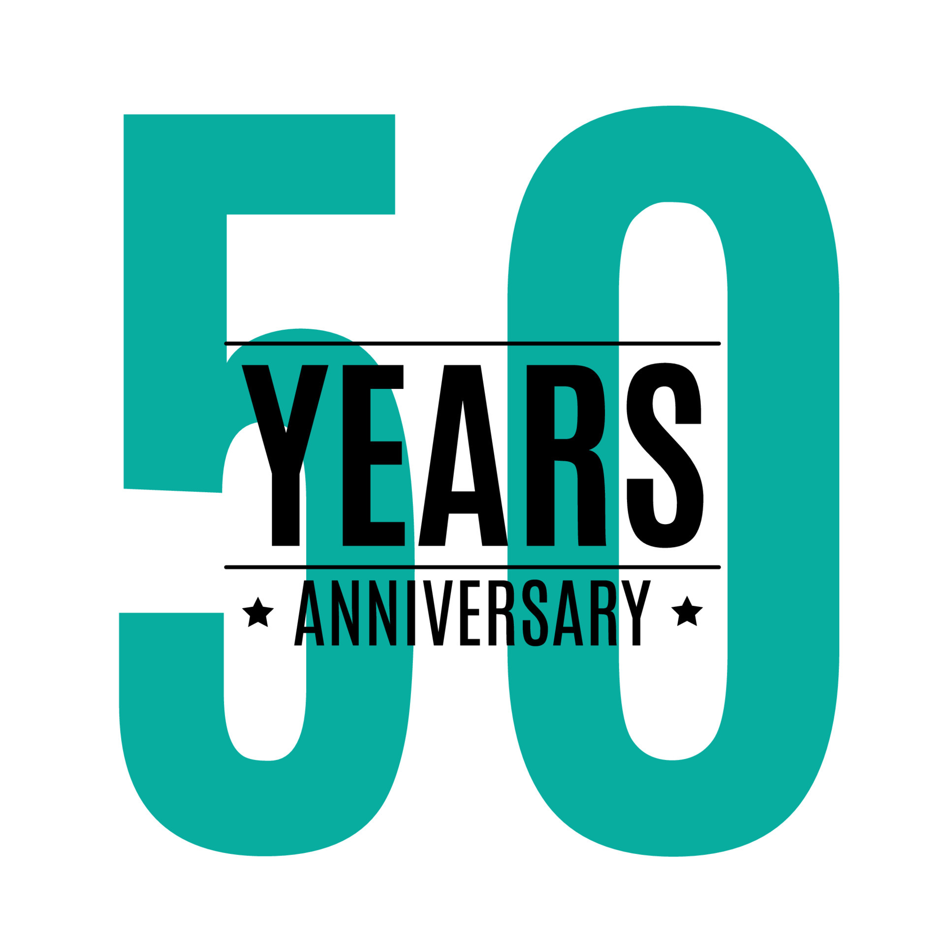 Template Logo 50 Years Anniversary Vector Illustration 4544299 Vector ...