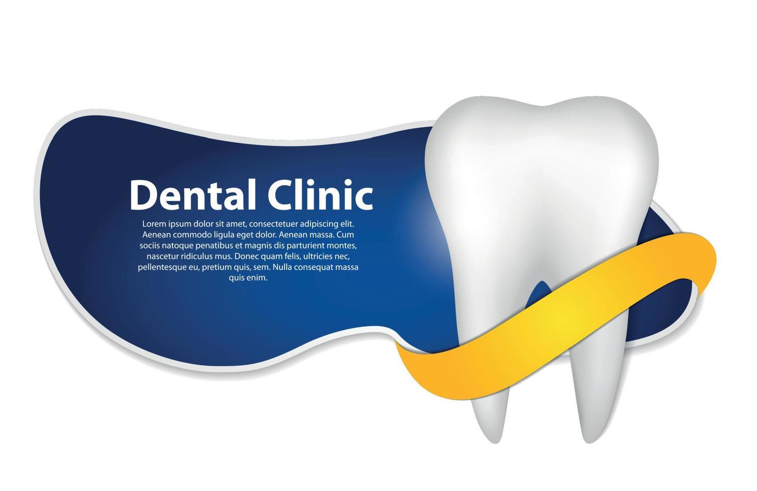 Ilustración de vector de icono de clínica dental