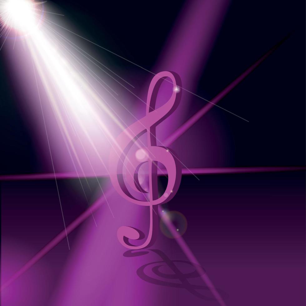 Abstract Music Background. Vector Illustration for your Design.