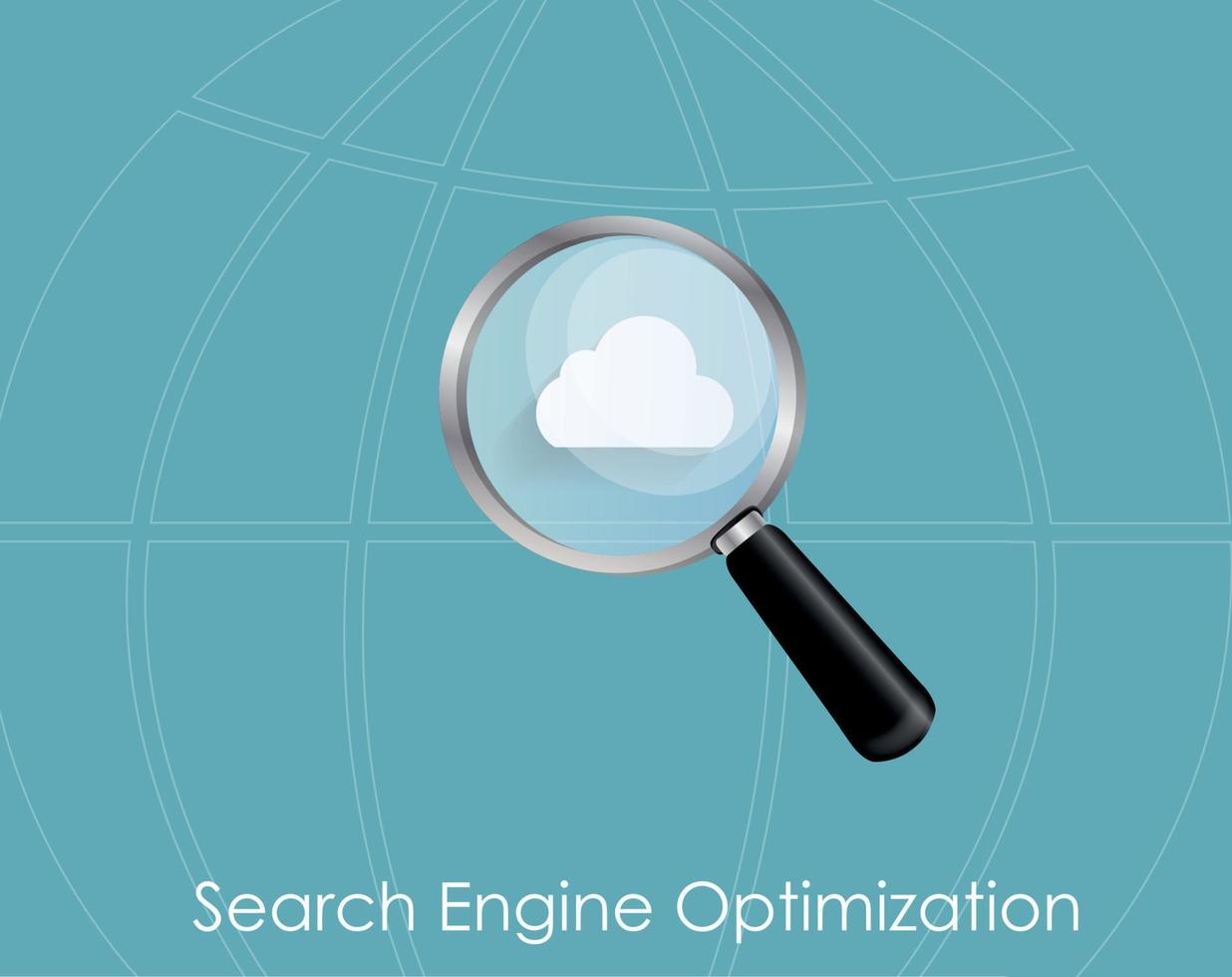 SEO - Search Engine Optimization Flat Icon Vector Illustration