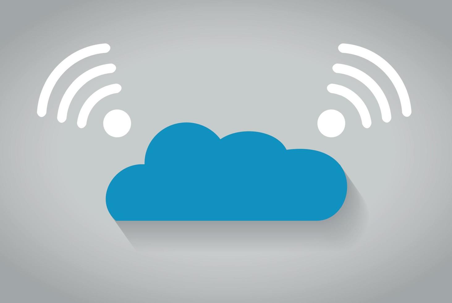 Wi-Fi Transmission of Data. Vector Illustration.