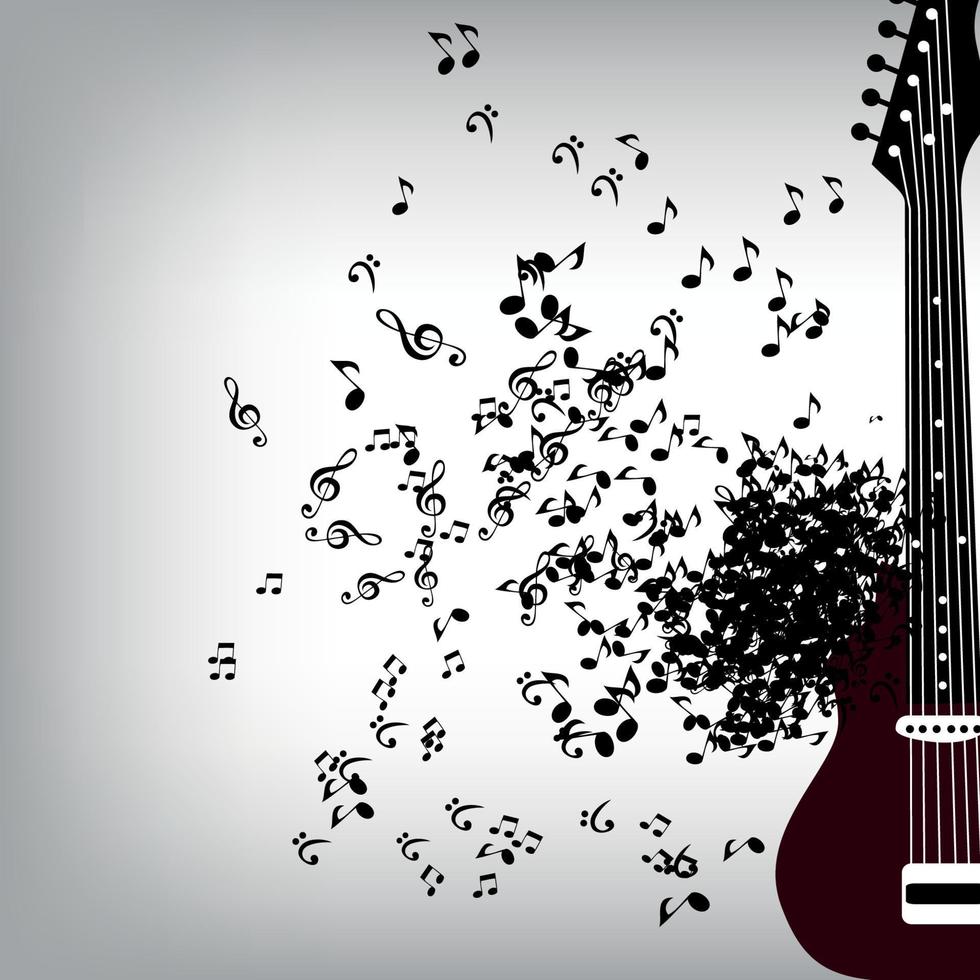 Abstract Music Background Vector Illustration for Your Design