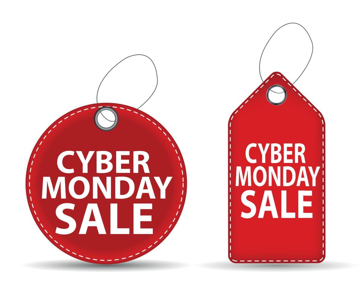 Cyber Monday SALE Label Vector Illustration