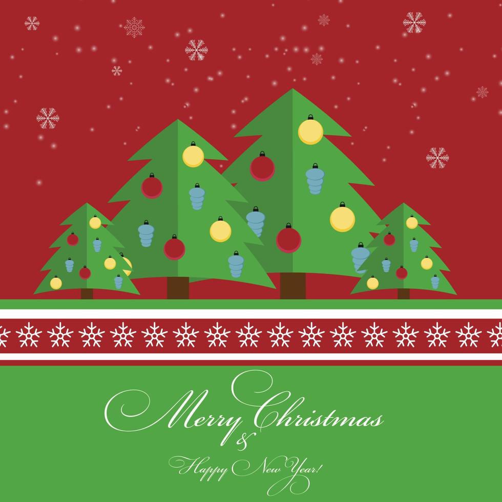 Abstract Christmas and New Year Background. Vector Illustration