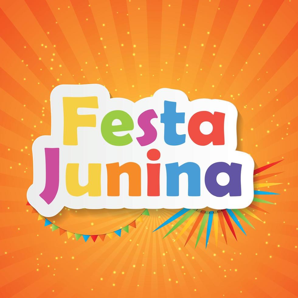 Festa Junina Background Vector Illustration