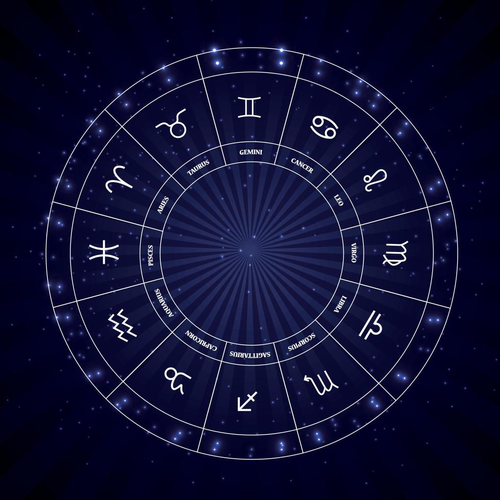 Set of Symbol Zodiac Sign. Vector Illustration