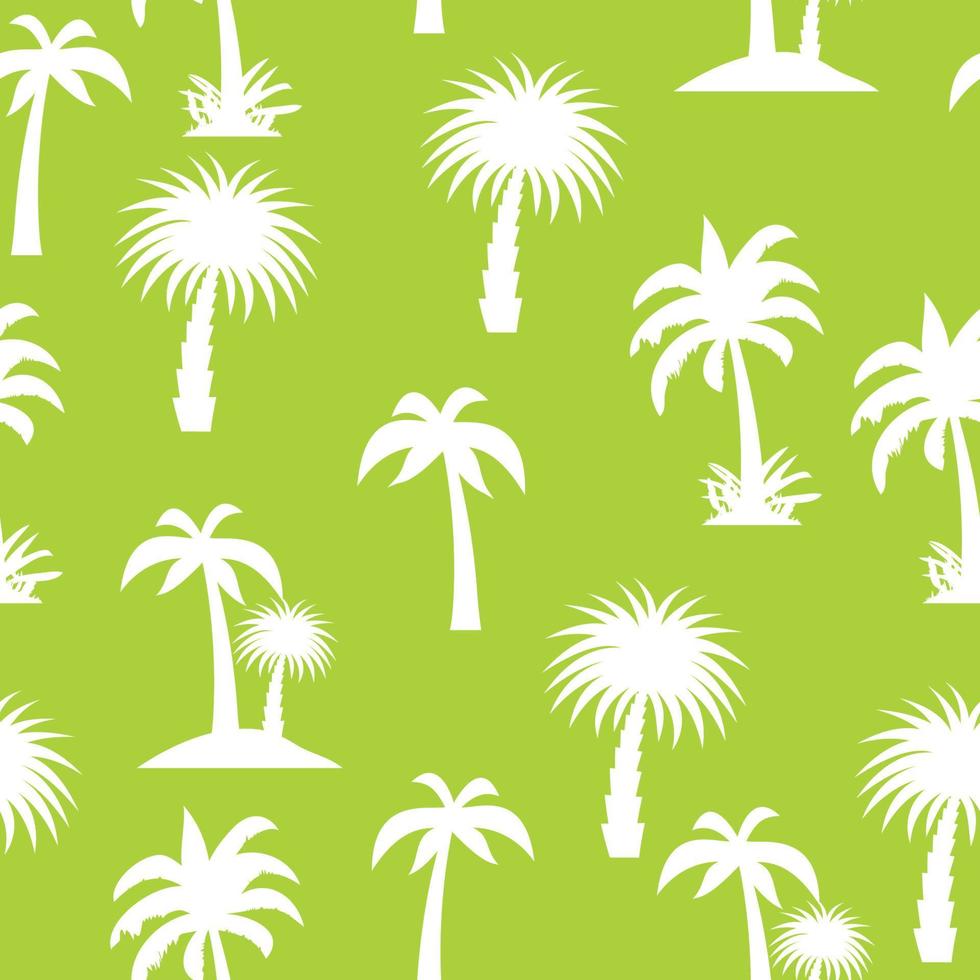 Palm Tree Seamless Pattern Vector Illustration