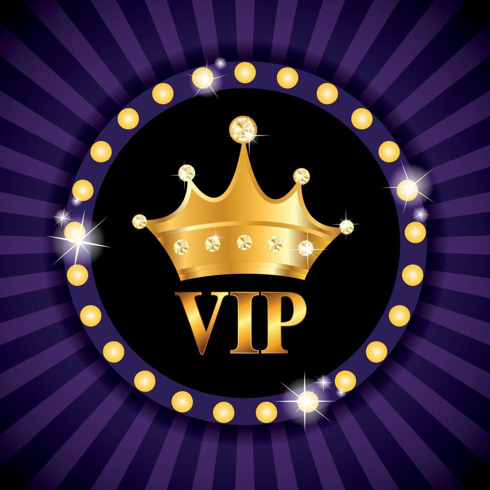 VIP Members Card Vector Illustration