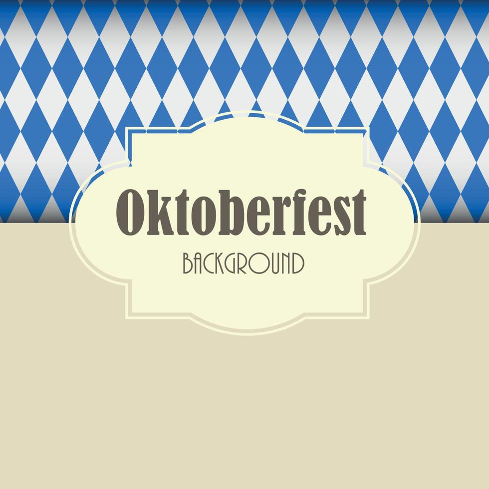 Oktoberfest fondo azul ilustración vectorial vector