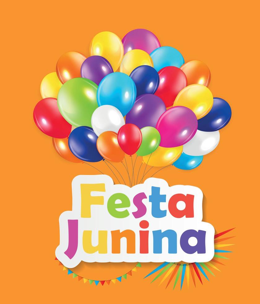 Festa Junina Background Vector Illustration