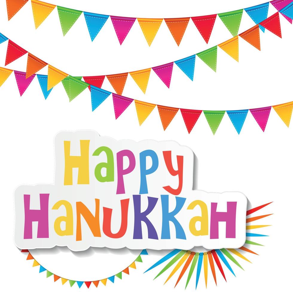 Happy Hanukkah, Jewish Holiday Background. Vector Illustration. Hanukkah is the name of the Jewish holiday.