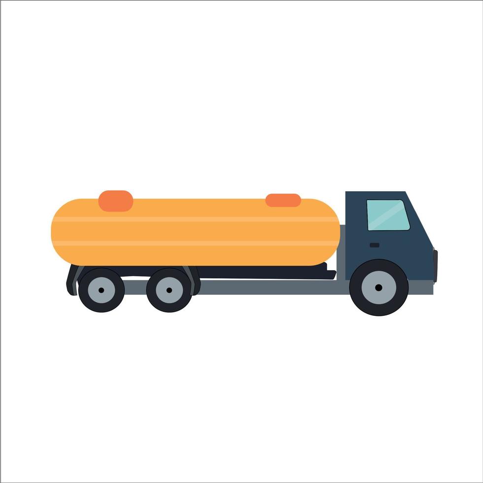 Ftat Truck Vector Illustration