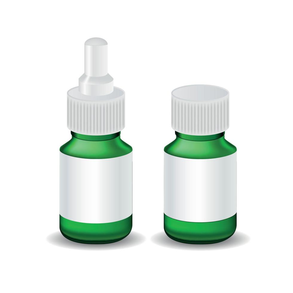 Medical Bottle Template Vector Illustration