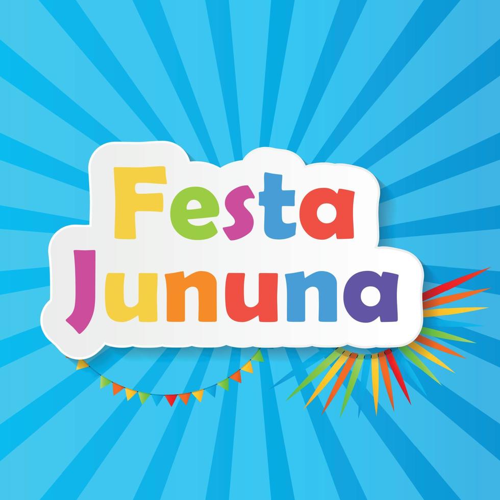 Ilustración de vector de fondo de festa jinina