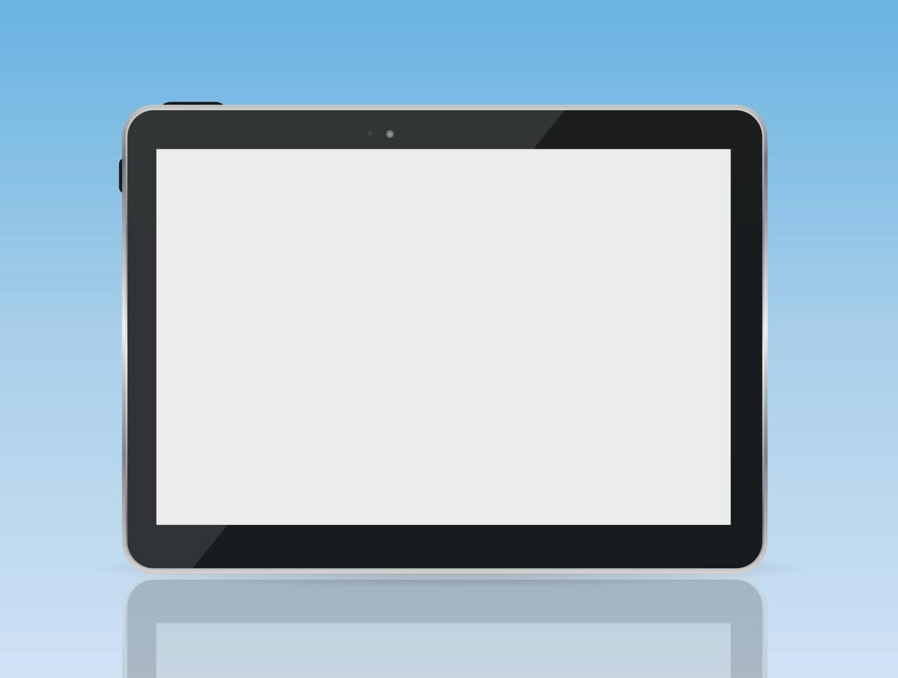 Ilustración de vector de tablet pc negro