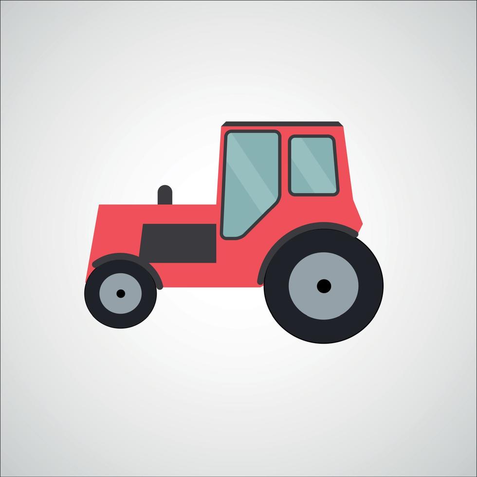 Ilustración de vector de tractor ftat