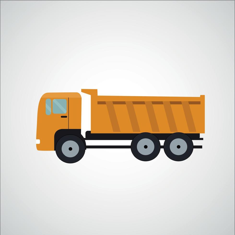 Ftat Truck Vector Illustration