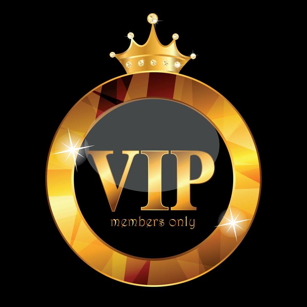 VIP Members Card Vector Illustration