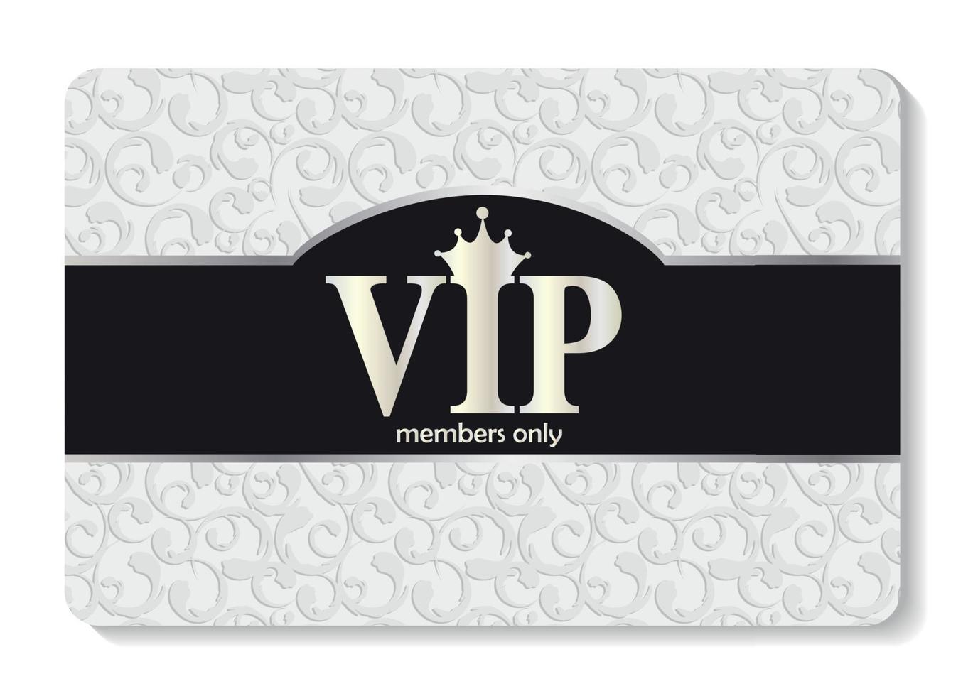 VIP Members Card Vector Illustration
