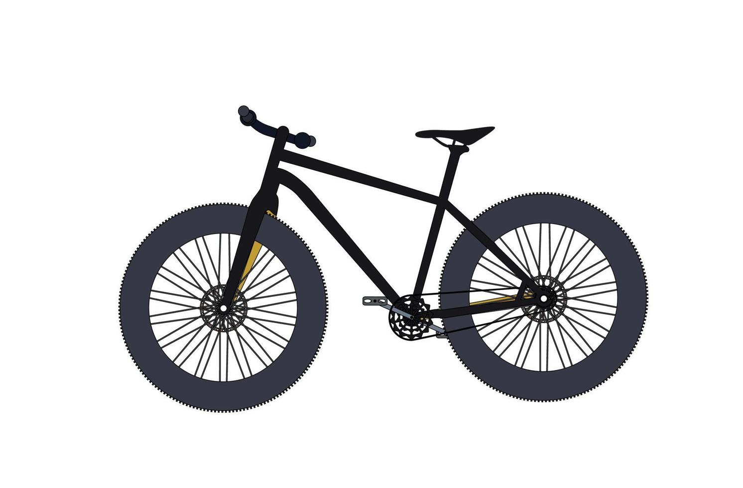 bicicleta. ilustrador de vectores. vector