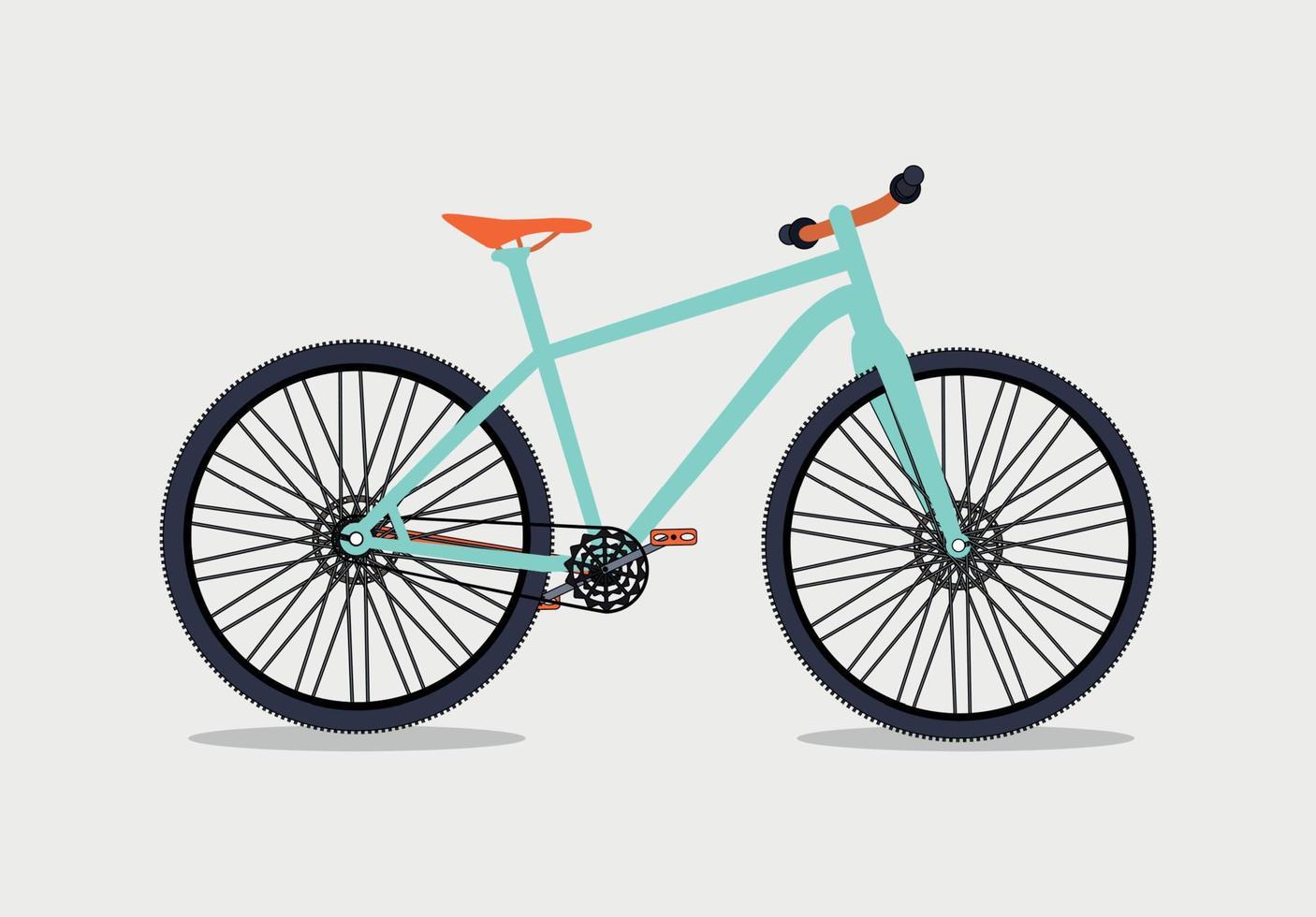 ilustrador de vector de fondo de bicicleta retro