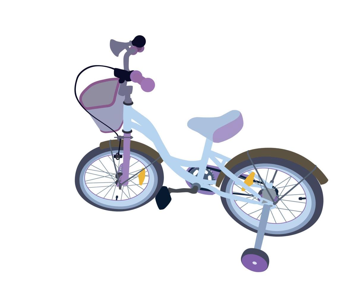 Children Bicycle. Isolated vector