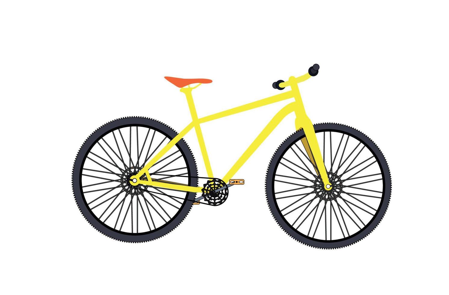 bicicleta. ilustrador de vectores. vector