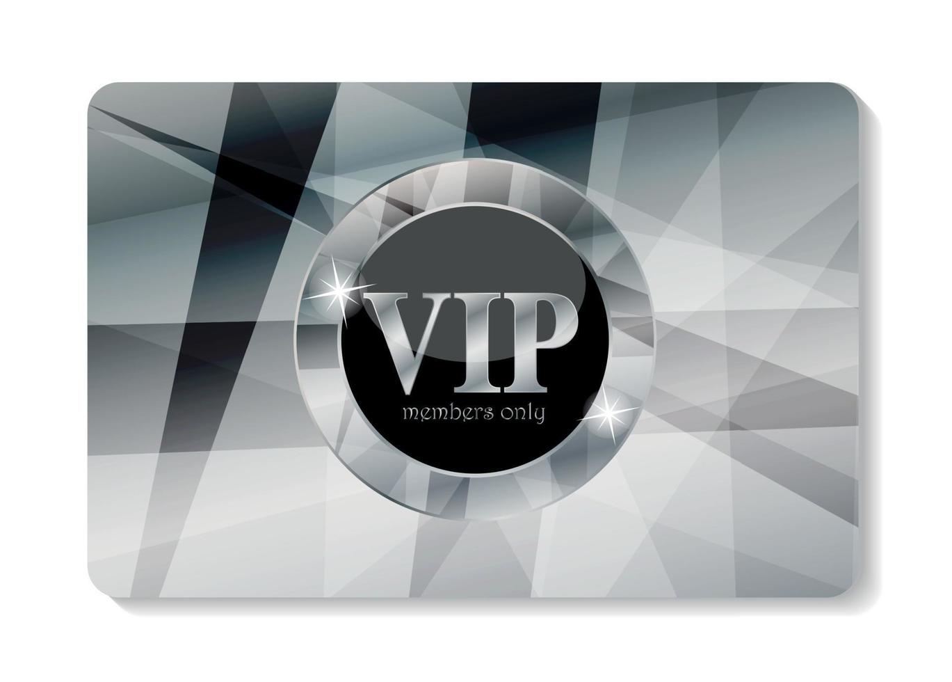 VIP Members Card Vector Illustration