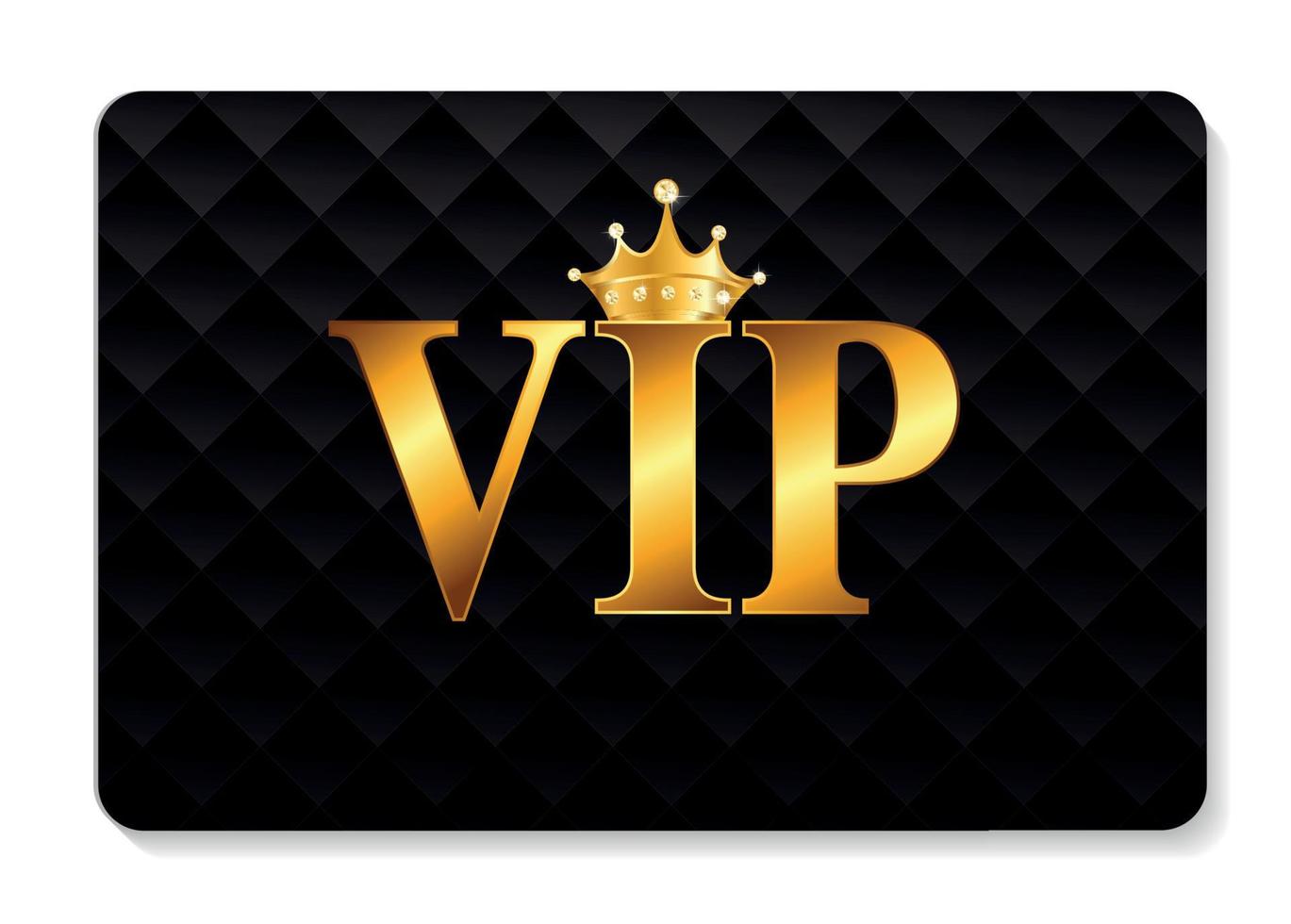 VIP Members Card Vector Illustration