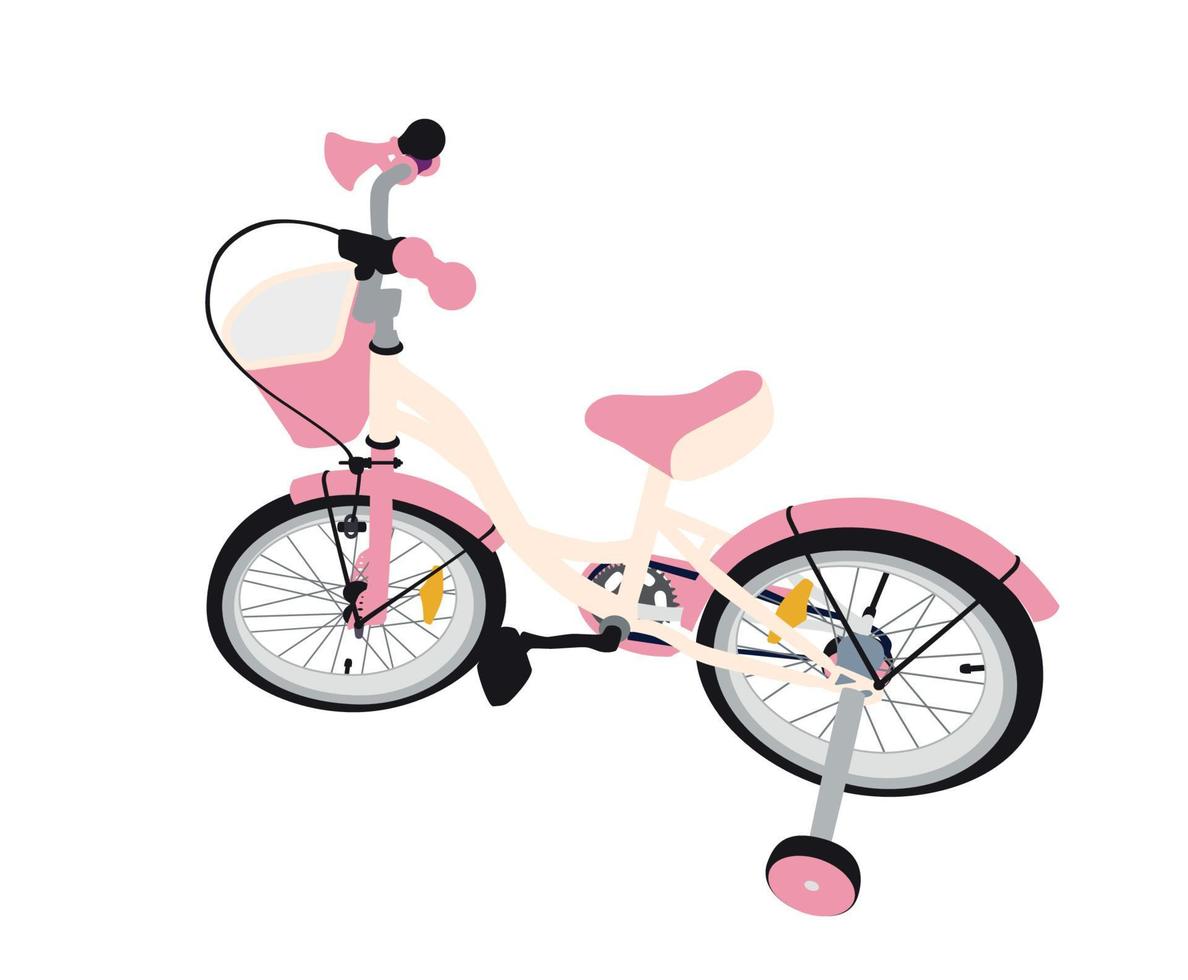 Children Bicycle. Isolated vector