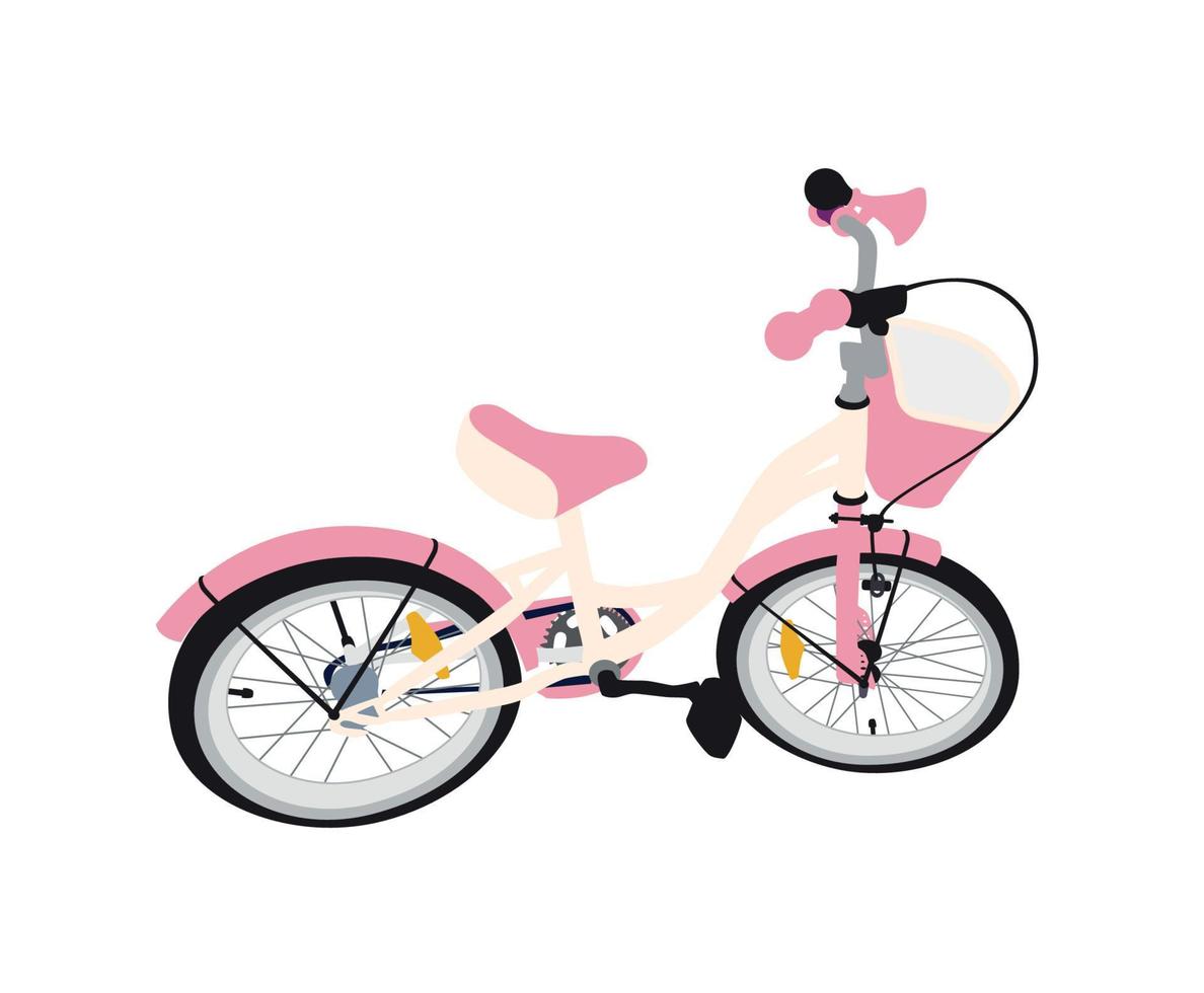 Children Bicycle. Isolated vector