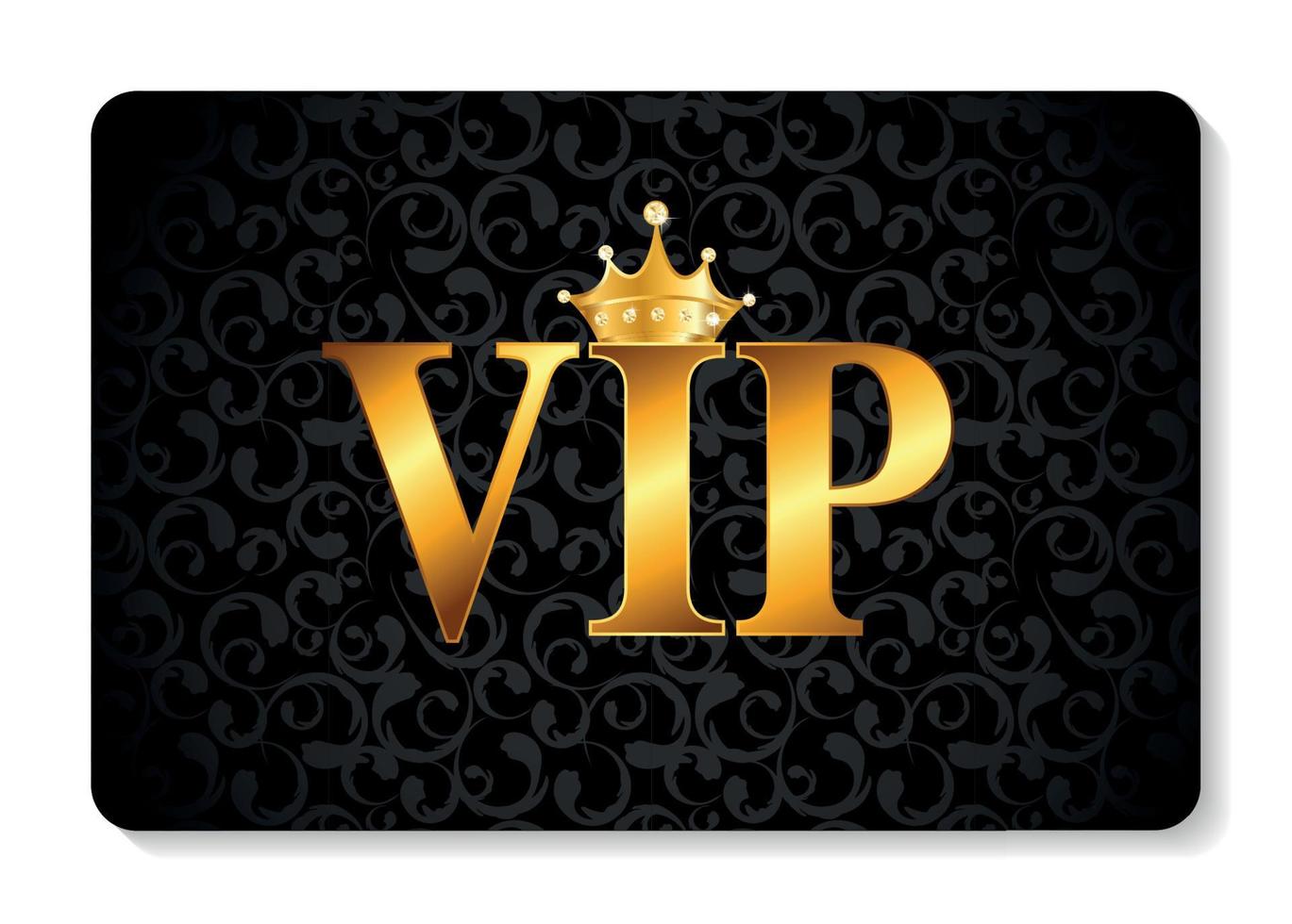 VIP Members Card Vector Illustration