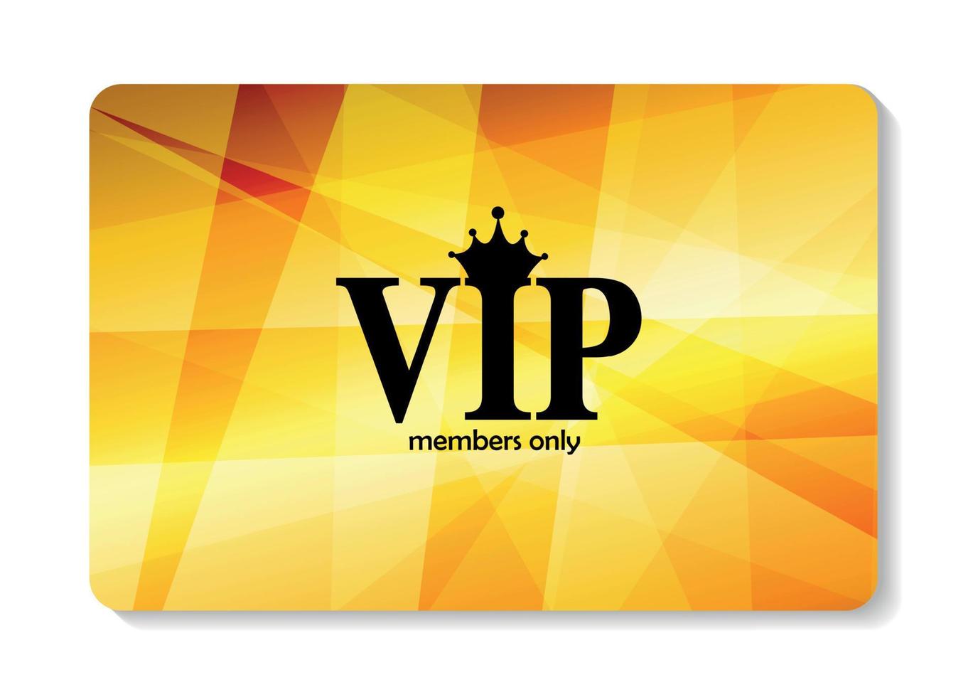 VIP Members Card Vector Illustration