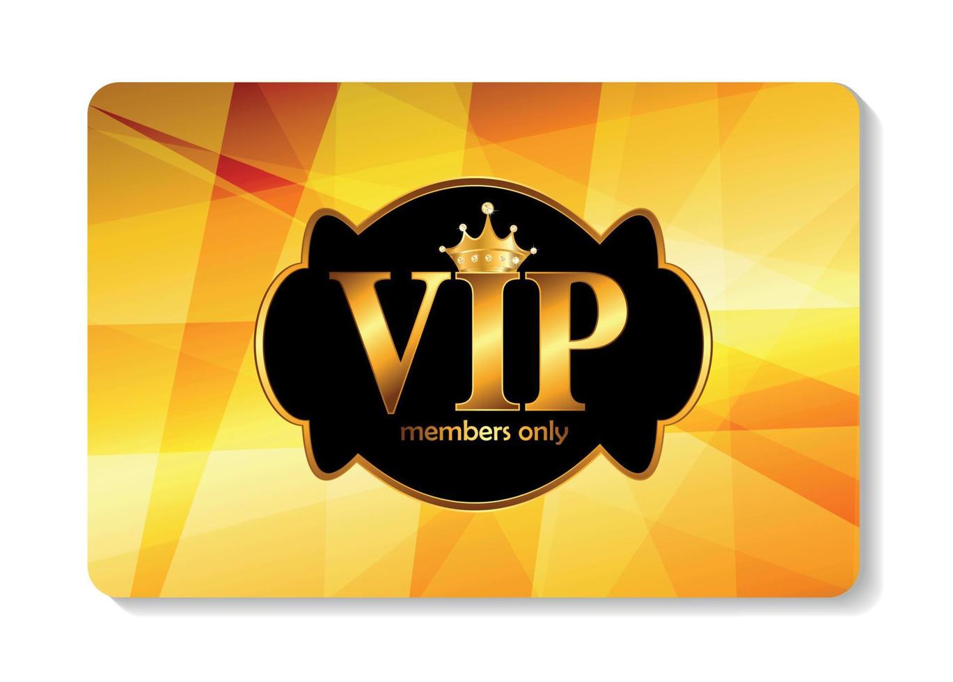 VIP Members Card Vector Illustration