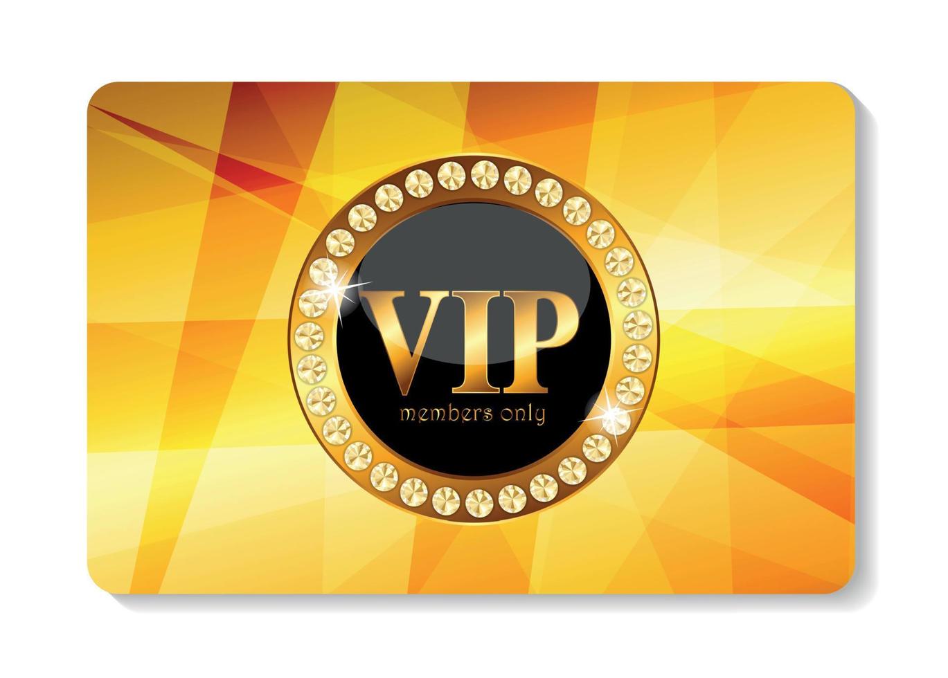 VIP Members Card Vector Illustration