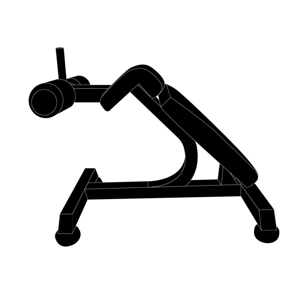 Sports Trainer. Simulator. Isolated Vector Illustration.