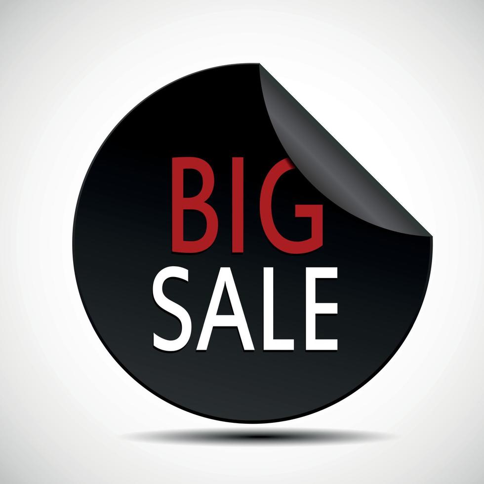 Circle Big Sale Label Vector Illustration