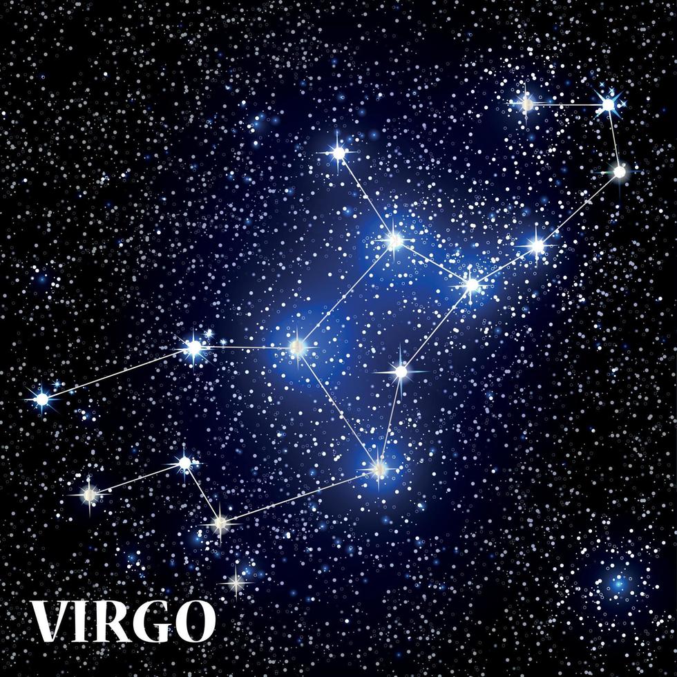 Symbol Virgo Zodiac Sign. Vector Illustration.