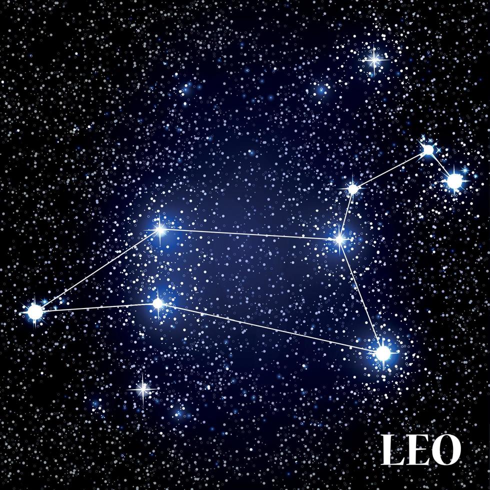 Symbol Leo Zodiac Sign. Vector Illustration.