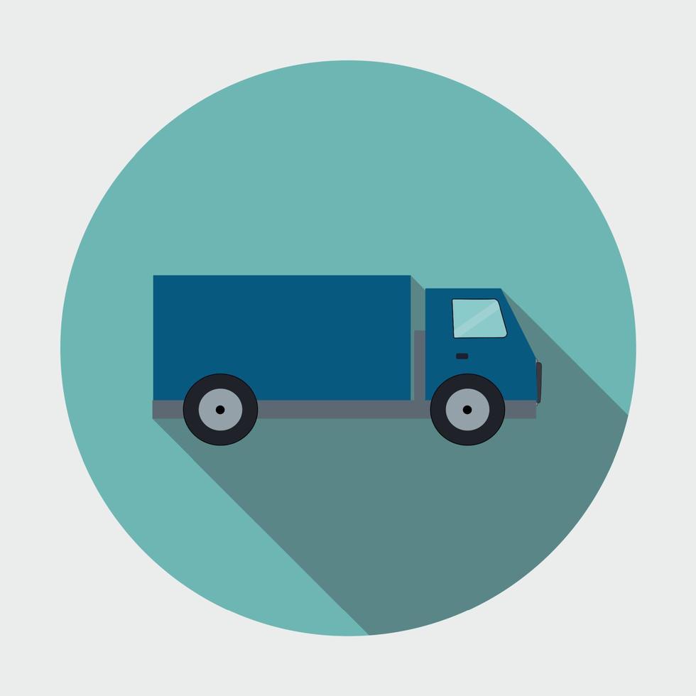 Ftat Truck Vector Illustration