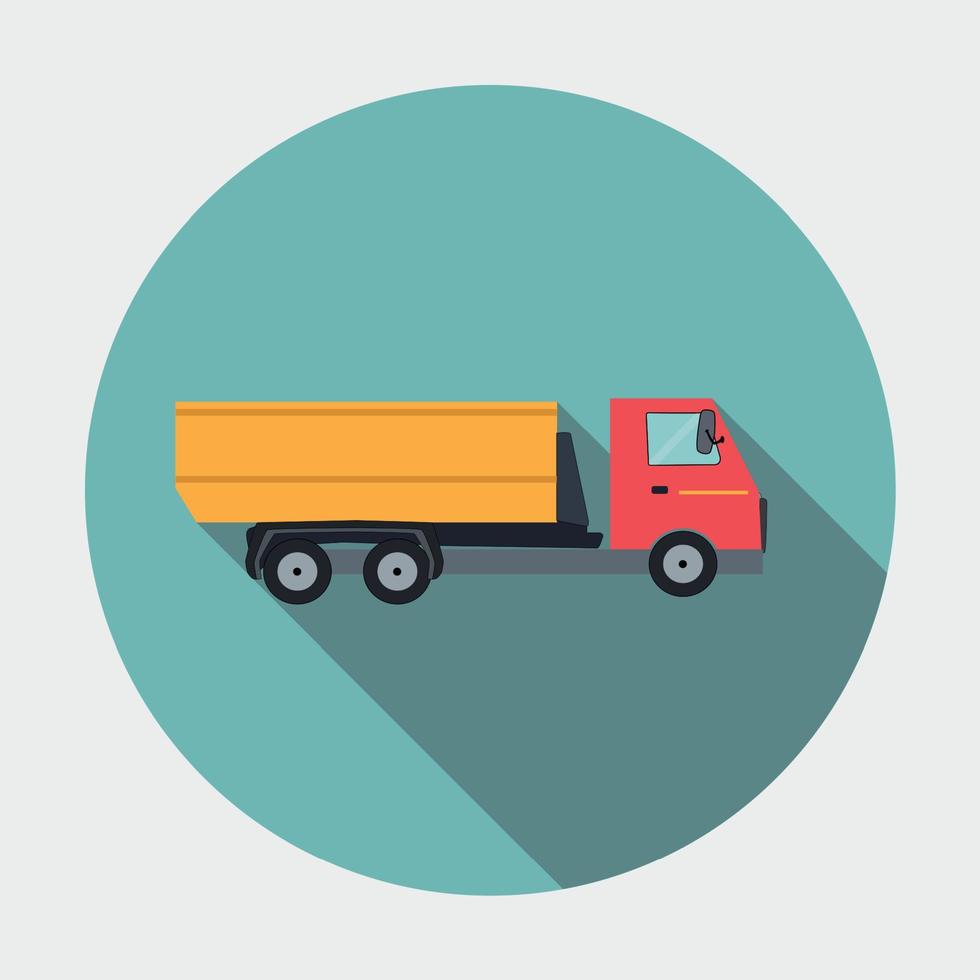 Ftat Truck Vector Illustration